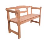 Ławka ogrodowa drewniana Ania impregnowana kolor POMARAŃCZOWY